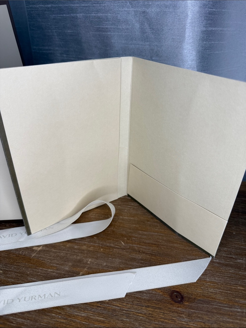 David Yurman Gift Bag Ribbon & Card Only - Picture 7 of 11
